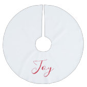 Elegant White Red Joy Kerstboom Rok (Voorkant)