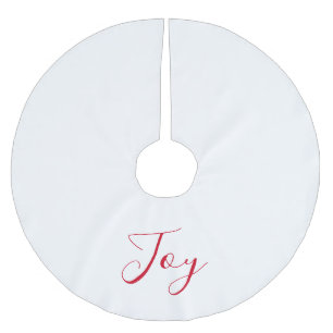 Elegant White Red Joy Kerstboom Rok