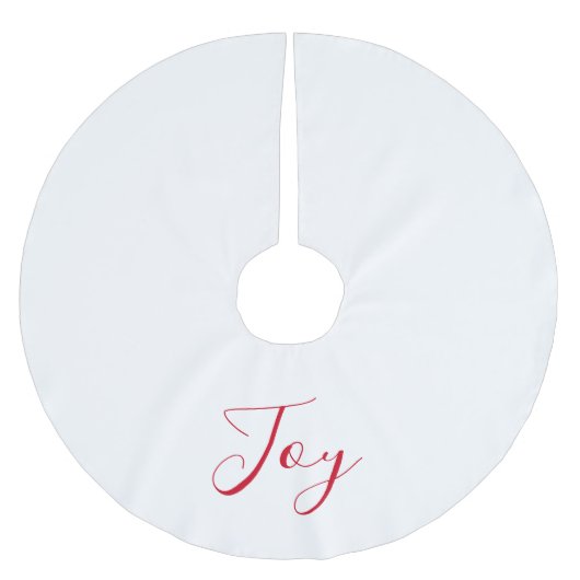 Elegant White Red Joy Kerstboom Rok (Voorkant)