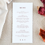Elegant White Red Plum Burgundy The Wedding Menu<br><div class="desc">slim menu om het collectie aan te passen *als u meer papieren opties wilt,  kunt u dit ontwerp overbrengen naar een slim programma *of voor meer hulp contact met mij opnemen</div>