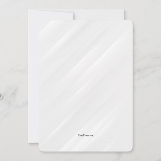 Elegant White Religious Uitnodiging (Achterkant)