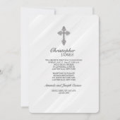 Elegant White Religious Uitnodiging (Voorkant)