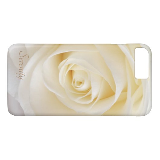 Elegant White Rose Floral Case-Mate iPhone Case (Achterkant (Horizontaal))