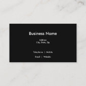 Elegant White Rose Floral Foto Visitekaartje (Achterkant)