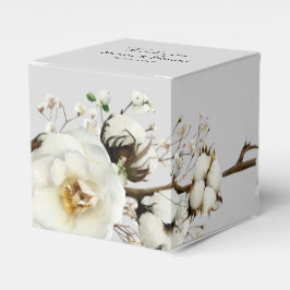 Elegant White Rose Florals Wedding for Box Bedankdoosjes