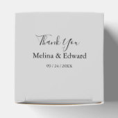 Elegant White Rose Florals Wedding for Box Bedankdoosjes (Bovenkant)