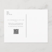 Elegant White Rose Greenery Simple Save the Date Briefkaart (Achterkant)
