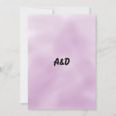 Elegant white rose romantic floral Wedding Invitat Kaart (Achterkant)