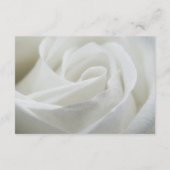 Elegant White Rose Wedding Guest Details Informatiekaartje (Achterkant)