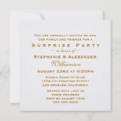 Elegant White Roses 50th Wedding Jubileum Party Kaart (Achterkant)