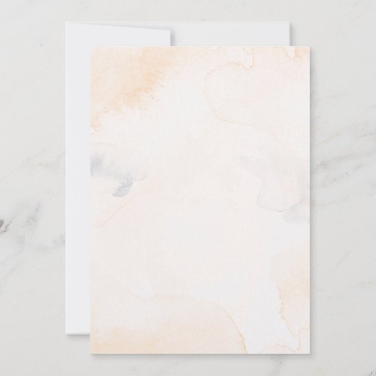 Elegant White Roses Minimalist Engagement Party Kaart (Achterkant)