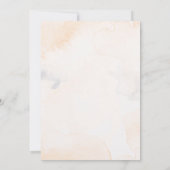 Elegant White Roses minimalist Wedding Invitation Kaart (Achterkant)