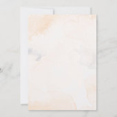 Elegant White Roses minimalist Wedding Invitation Kaart (Achterkant)