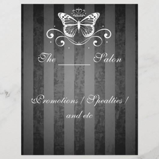 Elegant White Royal Butterfly Flyer (Voorkant)