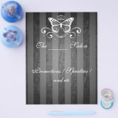 Elegant White Royal Butterfly Flyer (Enkel)