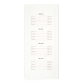 Elegant White Salon and Spa Price List Reclamekaart (Achterkant)