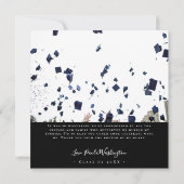 Elegant White Script | 4 foto-Afstuderen Bedankkaart (Achterkant)