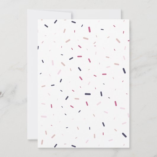 Elegant White Script Confetti Save the Date Photo (Achterkant)
