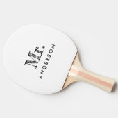Elegant White Script de heer Ping Pong Paddle Tafeltennisbatje (Zijkant)