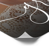 Elegant White Script Photo Overlay Afstuderen Poster (Hoek)