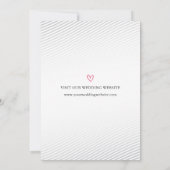 Elegant White Script Photo Save the Date Kaart (Achterkant)