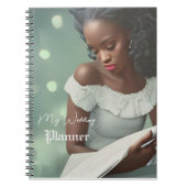 Elegant White Script Wedding Journal Notitieboek (Voorkant)