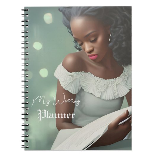 Elegant White Script Wedding Journal Notitieboek (Voorkant)