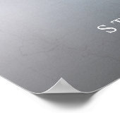 Elegant White Script Weduwen Welkomstteken Poster (Hoek)