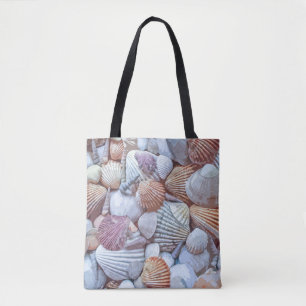 Elegant White Seashells Artwork   Canvas tas