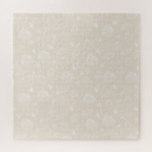 Elegant White Seashells beige Pattern Legpuzzel (Horizontaal)