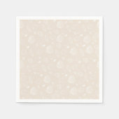 Elegant White Seashells beige Pattern Servet (Voorkant)