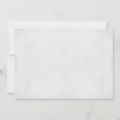 Elegant White Snow-kerstfeest Kaart (Achterkant)