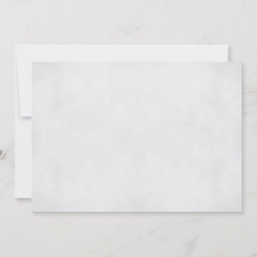 Elegant White Snow-kerstfeest Kaart (Achterkant)