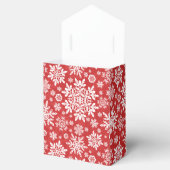 Elegant White Snowflake (Cranberry) Bedankdoosjes (Geopend)