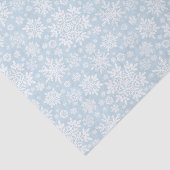 Elegant White Snowflake (Frost Blue) Tissuepapier (Detail)