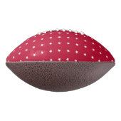 Elegant White Stars Pattern on Red and Navy Blue American Football (Gedraaid 90)