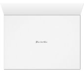 Elegant white stone marmer, kleine bruiloft bedank (Binnen Horizontaal (Onder))