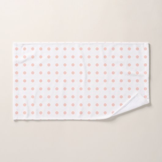 Elegant White Stripe en Check Pink Polka Dot. Bad Handdoek (Handdoek)