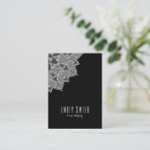 Elegant White Vintage Lace Visitekaartje (Staand voorkant)