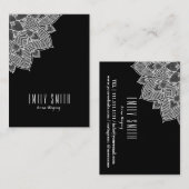 Elegant White Vintage Lace Visitekaartje (Voorkant / Achterkant)