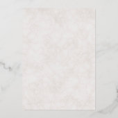 Elegant White Waterverf Floral Wedding Folie Uitnodiging (Achterkant)