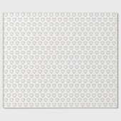 Elegant White Wedding Hearts Cadeaupapier (Vlak)