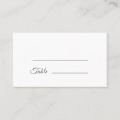 Elegant White Wedding Plaatskaartje (Voorkant)