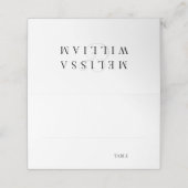 Elegant White Wedding Plaatskaartje (Buitenkant ongevouwen)