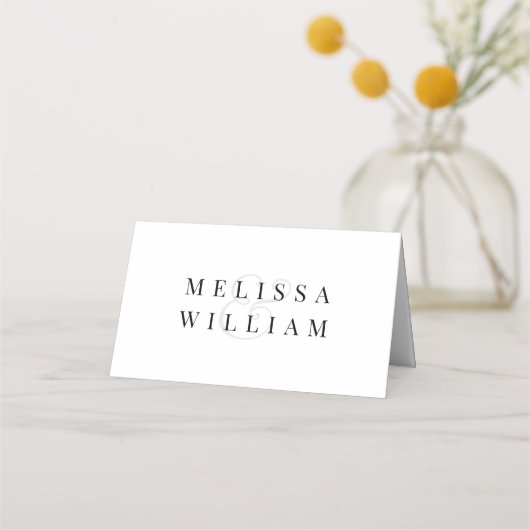 Elegant White Wedding Plaatskaartje (Achterkant)