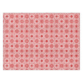 Elegant White Winter Damask Star Pattern Xmas Tafelkleed (Voorkant (Horizontaal))