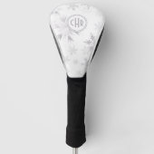 Elegant White Winter Snowflakes Golfheadcover (Voorkant)