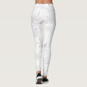 Elegant White Winter Snowflakes Leggings (Achterkant)