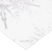Elegant White Winter Snowflakes Tafelkleed (Gekanteld)