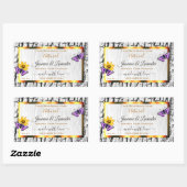 Elegant White Wood Grain Tree Bark Product Labels (Vel)